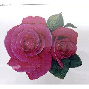 "Royal Valentine" Cross Stitch Pattern By The Silver Lining With Roses Design